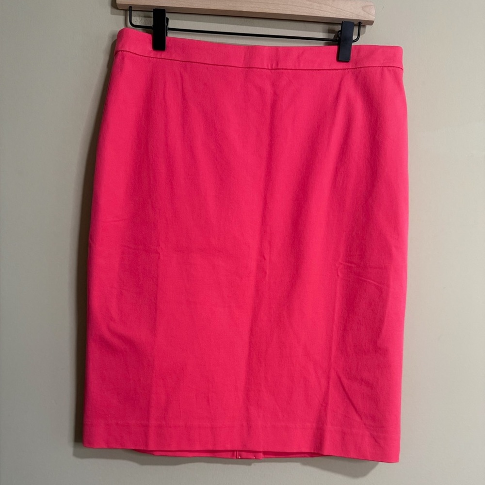 J. Crew Bright Pink Pencil Skirt